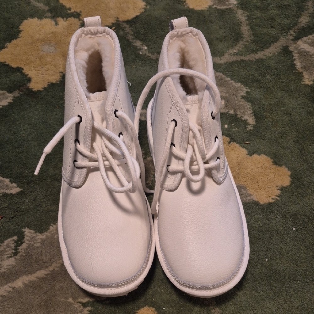 UGG Kids White Cozy Boots